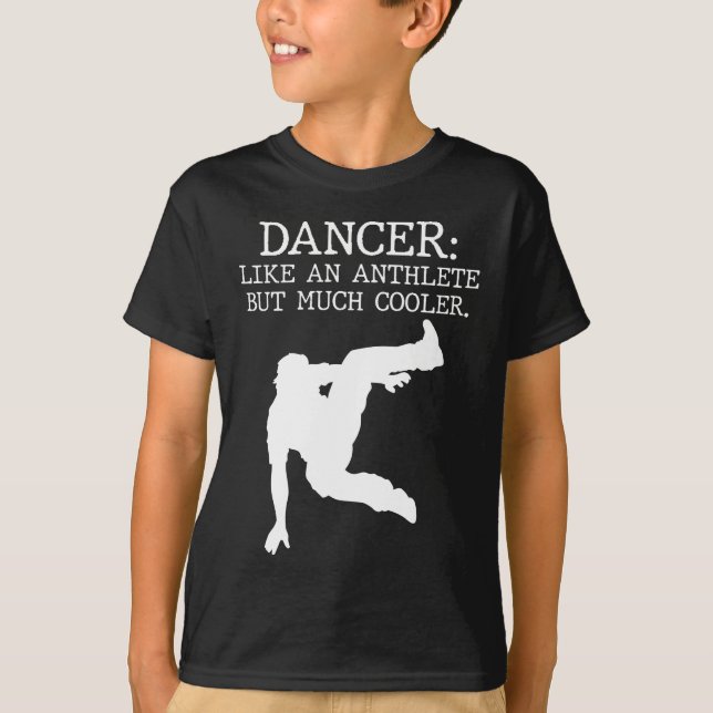 Camiseta Dança Considerando Dançarino de Dançarino Legal (Frente)