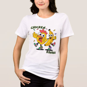 CAMISETA DANÇA DA GALINHA BANANA