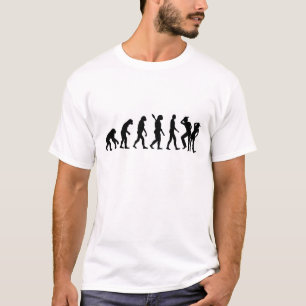 Camiseta dança da linha de evolução
