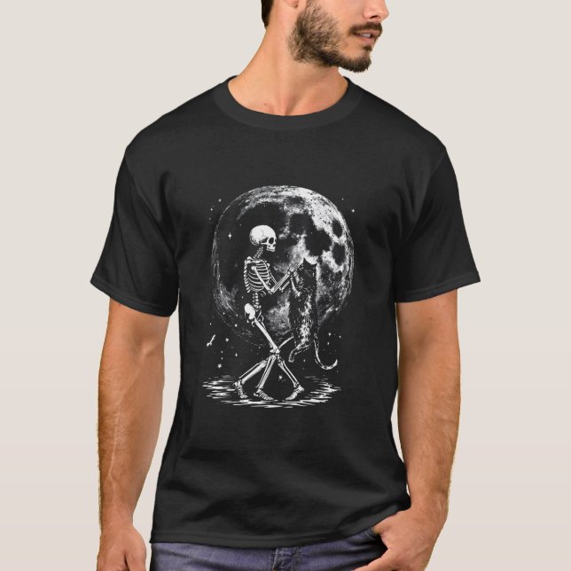 Camiseta Dança da Lua do Gato Esqueleto (Frente)