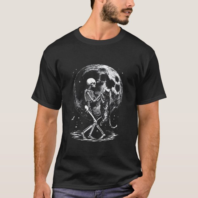 Camiseta Dança da Lua do Gato Esqueleto (Frente)