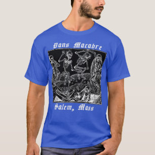 Camiseta Dança Da Morte Ou Dans Macabre Salem Mass Skeleton