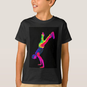 Camiseta Dança da rua - Multi-Cor, parte traseira preta