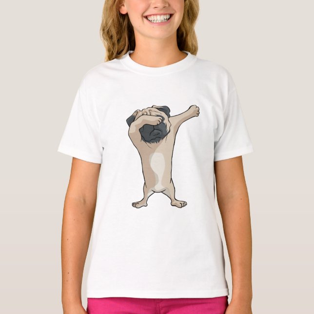 Camiseta Dança da solha Pug2 Dabber (Frente)