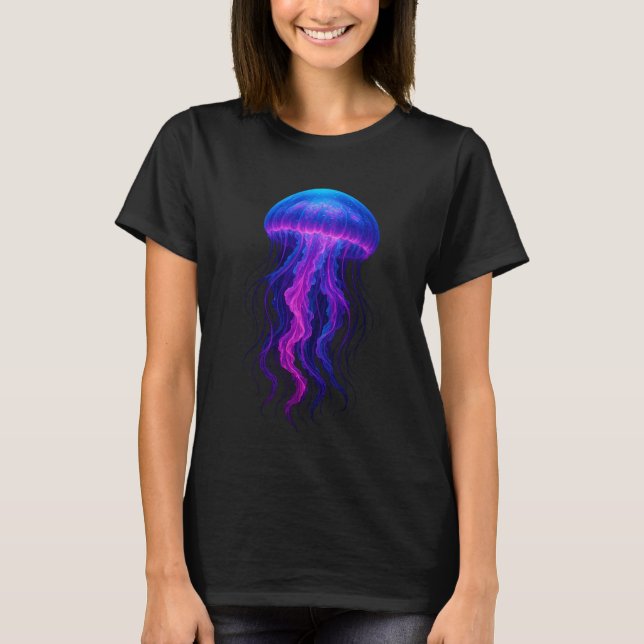 Camiseta Dança de Água-Viva Neon (Frente)