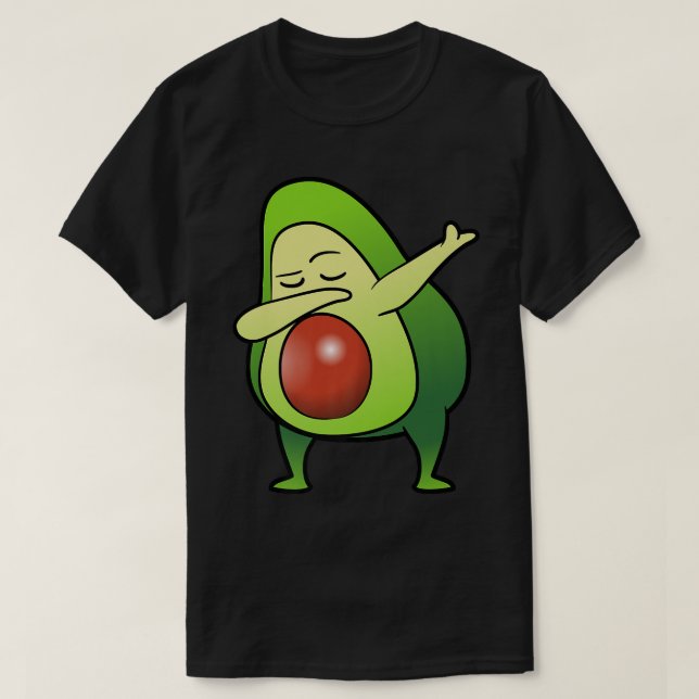 Camiseta Dança de Batida de Fruta Avocado52 (Frente do Design)