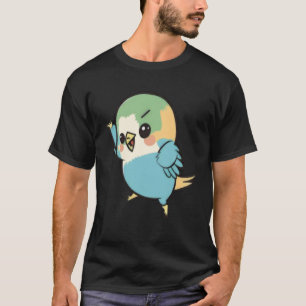 Camiseta Dança de Bird Dab de Pássaro de Parakeet do Bugeri