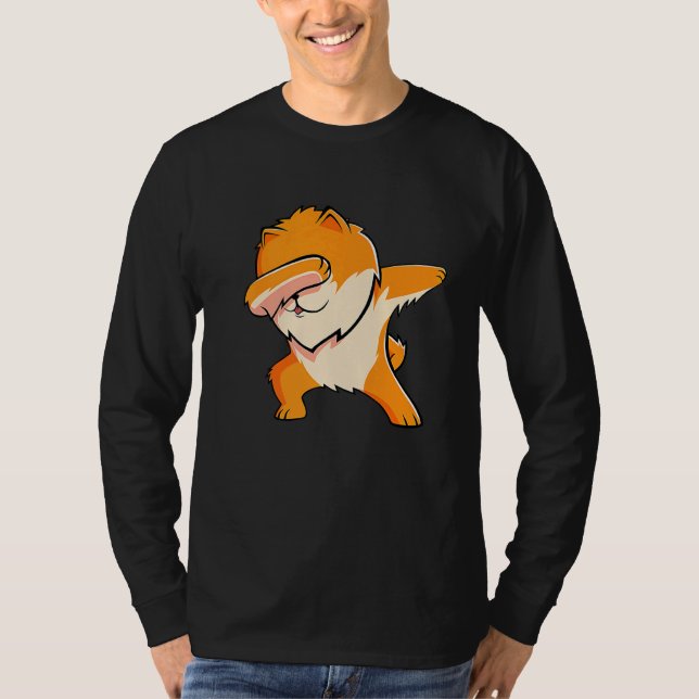 Camiseta Dança De Cachorro Pomerano (Frente)