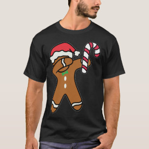 Camiseta Dança de Canas de Pimenta de Pão de Natal