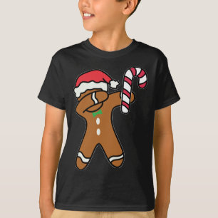 Camiseta Dança de Canas de Pimenta de Pão de Natal