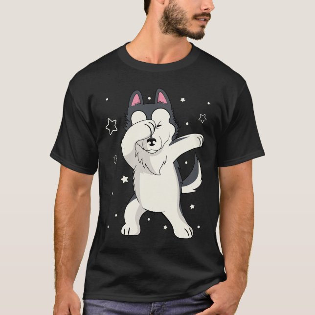 Camiseta Dança de Dab Engraçado de Rouco (Frente)