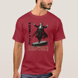 Camiseta Dança de Dança de Drácula sobre um Cofin: Hallowee
