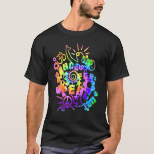 Camiseta Dança De Energia Flor Para Estilo De Batik De Paz