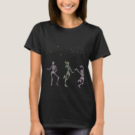 Camiseta Dança de esqueleto PN 70 em estrelas