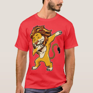 Camiseta Dança de Gente de Impressão de Leão Batido Lion Da