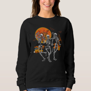 Camiseta Dança De Halloween Da Morte Macabre Skeleton Dança