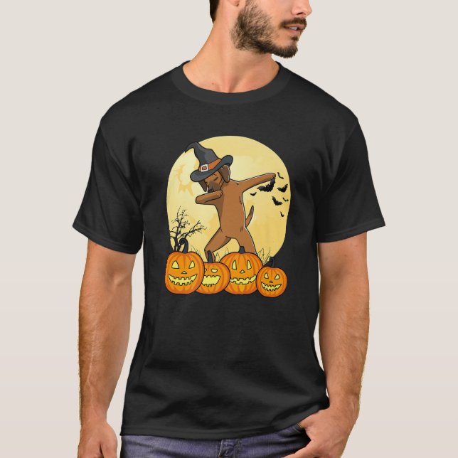 Camiseta Dança de Halloween de Ridgeback Ridgeback Rabbing (Frente)