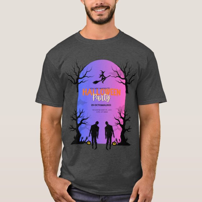 Camiseta Dança de Halloween no Castelo (Frente)