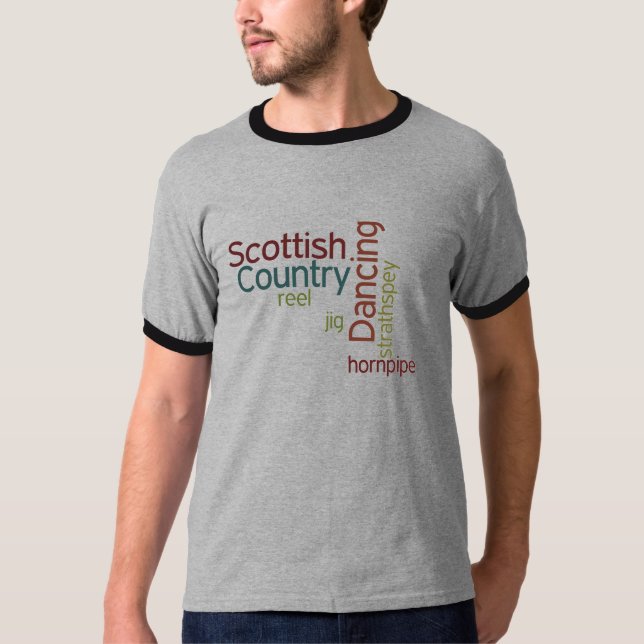 Camiseta Dança de país escocesa (Frente)