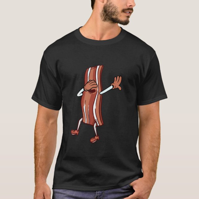 Camiseta Dança De Pedra De Porco Dançando Bacon Óculos Sola (Frente)