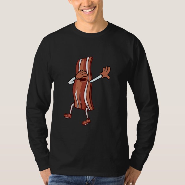 Camiseta Dança De Pedra De Porco Dançando Bacon Óculos Sola (Frente)