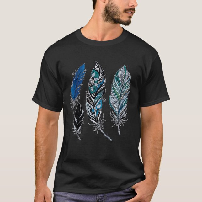 Camiseta Dança de Penas e Cores (Frente)