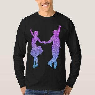Camiseta Dança de Salão para Mulheres Meninas Estudantes Da