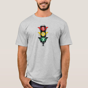Camiseta Dança de semáforo - Design de cartoon engraçado
