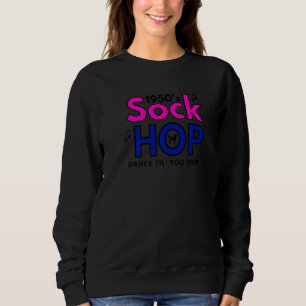 Camiseta Dança de Sock Hop dos Anos 50 Até Cair 1950s Festa