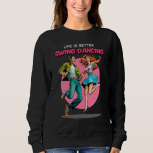 Camiseta Dança de Swing Dança Lindy Hop Sock Hop dos anos 1