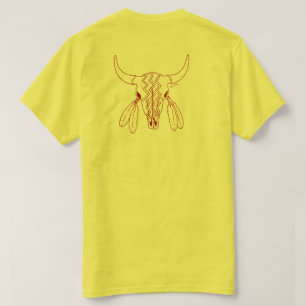 Camiseta Dança do Fantasma Vermelho Linha de búfalo camiset