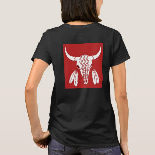 Camiseta Dança do Fantasma Vermelho Mulheres Búfalo camiset