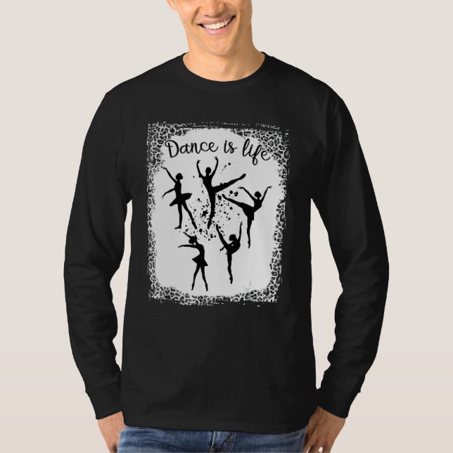 Camiseta Dança É Balé De Vida Dançando Ballerina Teen Adole (Frente)