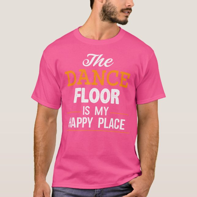 Camiseta Dança É Meu Lugar Feliz, Tshirt Line Dancing Sals (Frente)