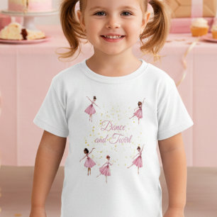 Camiseta Dança e pirueta bailarina 