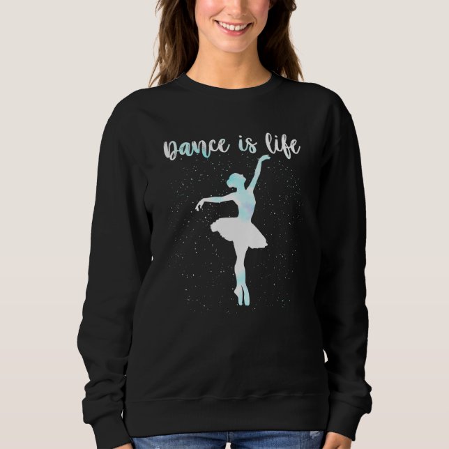 Camiseta Dança É Vida Amor Balé Dançando Mãe Mulheres Adole (Frente)