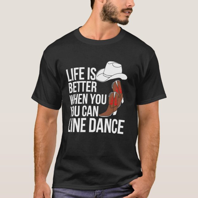 Camiseta Dança em Linha A Vida É Melhor Quando Você Pode Da (Frente)