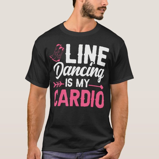 Camiseta Dança em Linha é meu Cardio (Frente)