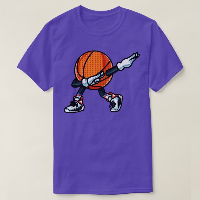 Camiseta Dança Engraçada De Basquete Com Calçados Mascot P (Frente do Design)