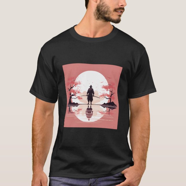 Camiseta Dança Etérea do Samurai K Pétala'S Graça Sublime (Frente)