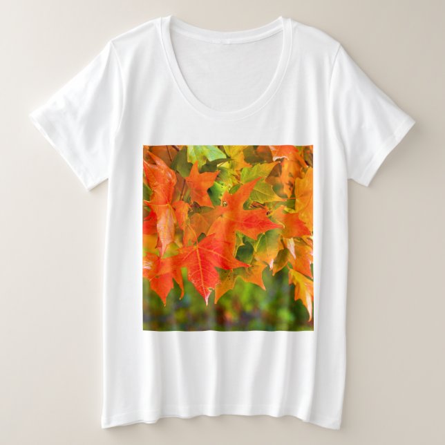 Camiseta Dança Folha de Maple (Frente do Design)
