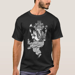 Camiseta Dança Ganesha Ganesh Chaturthi Indian Mandala Gr