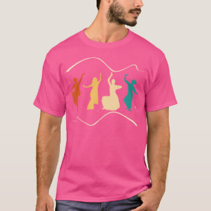 Camiseta Dança Indiana Para Um Dançarino Bharatanatyam