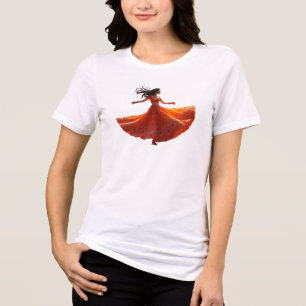 Camiseta Dança Kathak Dança Tradicional Indiana Para Diwali