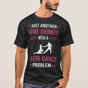 Camiseta Dança Latina do Bebê-Vinho