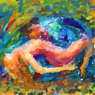 Camiseta dança na paixão pintura abstrato colorida