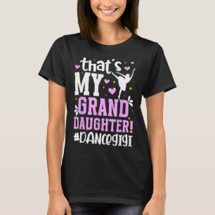 Camiseta Dança Orgulhosa Avó Gigi Dia de as mães Negro Dan