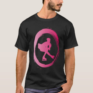 Camiseta dança patinação no gelo patins patinador artístico