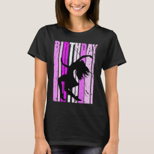 Camiseta Dança Rosa De Aniversário Expressiva Para Rapariga