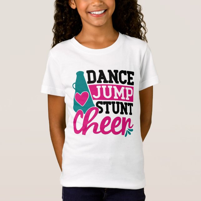Camiseta dança saltadora arte alegre (Frente)
